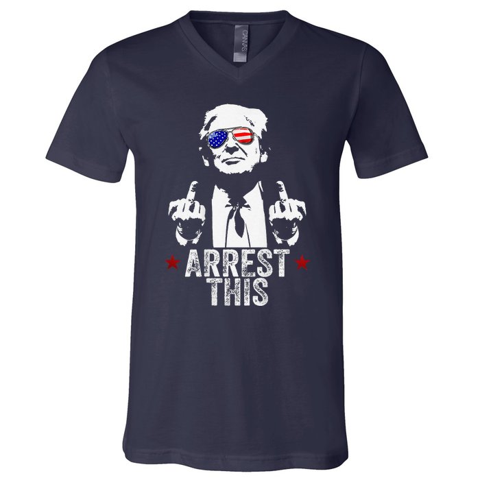 Trump Arrest ThisIM Voting For The Felon V-Neck T-Shirt