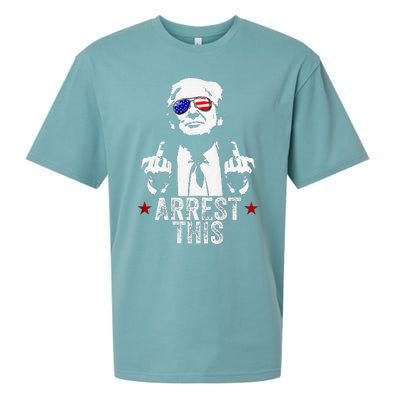 Trump Arrest ThisIM Voting For The Felon Sueded Cloud Jersey T-Shirt