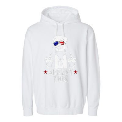 Trump Arrest ThisIM Voting For The Felon Garment-Dyed Fleece Hoodie