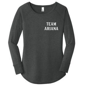 Team Ariana Women's Perfect Tri Tunic Long Sleeve Shirt