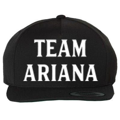 Team Ariana Wool Snapback Cap