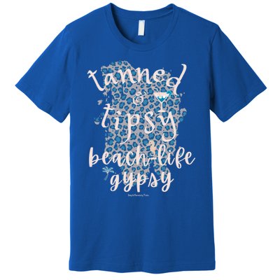 Tanned And Tipsy Beachlife Gypsy Beach Summer Tanned Gift Premium T-Shirt