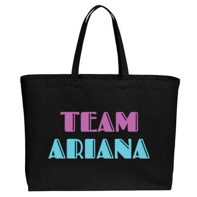 Team Ariana Cotton Canvas Jumbo Tote