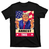 Trump Arrest This .Never Surrender. Fingers Pro Trump T-Shirt