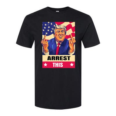 Trump Arrest This .Never Surrender. Fingers Pro Trump Softstyle CVC T-Shirt