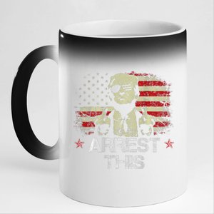 Trump Arrest This Funny Pro Trump 2024 11oz Black Color Changing Mug