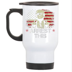 Trump Arrest This Funny Pro Trump 2024 Stainless Steel Travel Mug