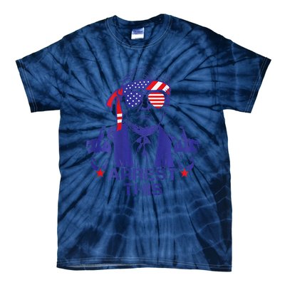 Trump Arrest This Funny Trump 2024 Convicted Felon Tie-Dye T-Shirt