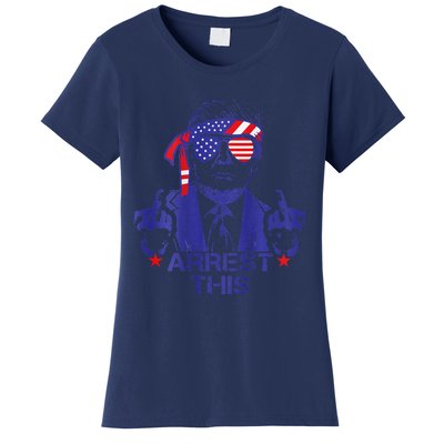 Trump Arrest This Funny Trump 2024 Convicted Felon Women's T-Shirt