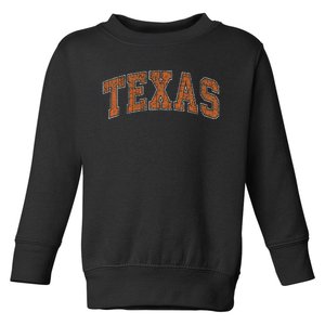 Texas Austin Text Style Souvenir Gift Toddler Sweatshirt