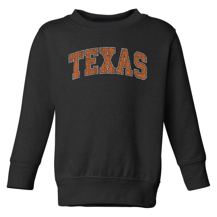 Texas Austin Text Style Souvenir Gift Toddler Sweatshirt