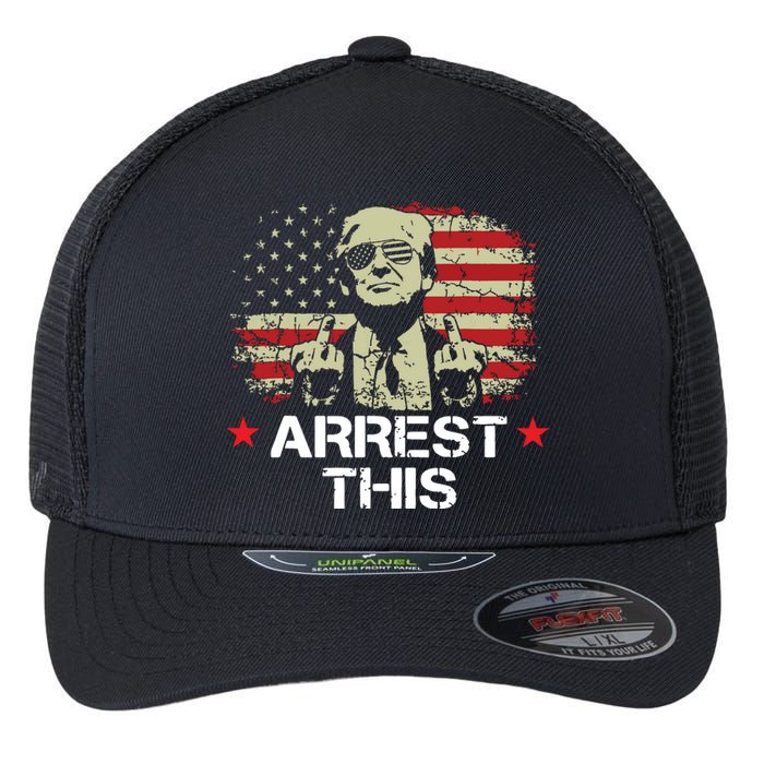 Trump Arrest This Funny Trump 2024 Convicted Felon Flexfit Unipanel Trucker Cap