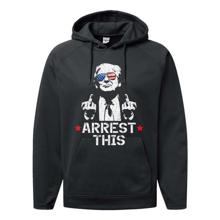 Trump Arrest This Gift Performance Fleece Hoodie