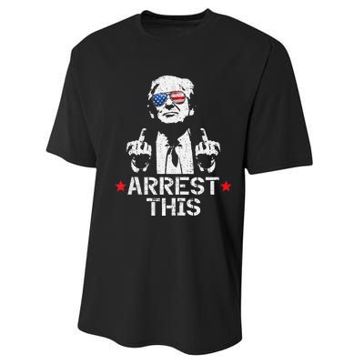 Trump Arrest This Gift Performance Sprint T-Shirt