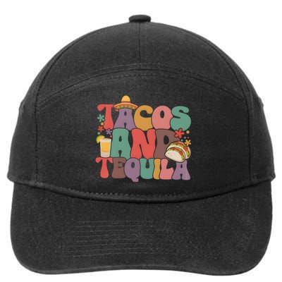 Tacos And Tequila Mexican Fiesta 7-Panel Snapback Hat