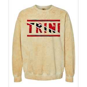 Trinidad And Tobago Trini Tobagonian Flag Pride Roots Colorblast Crewneck Sweatshirt