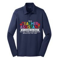 Teacher Assistant TeacherS Aide Paraprofessional Educator Silk Touch Performance Long Sleeve Polo