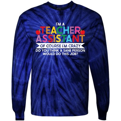 Teacher Assistant TeacherS Aide Paraprofessional Educator Tie-Dye Long Sleeve Shirt