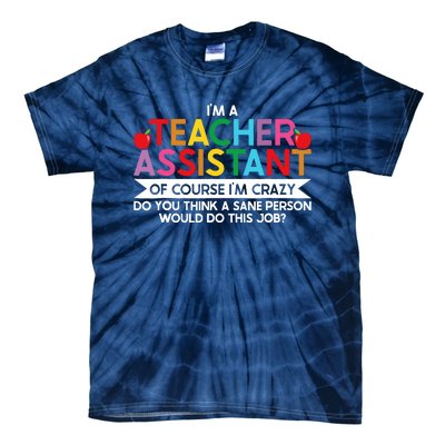 Teacher Assistant TeacherS Aide Paraprofessional Educator Tie-Dye T-Shirt