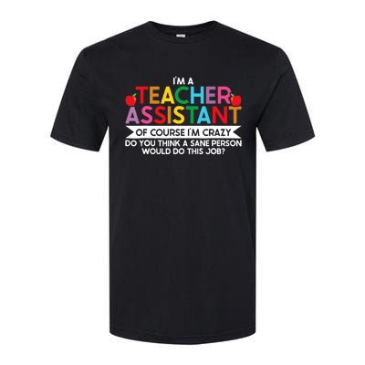 Teacher Assistant TeacherS Aide Paraprofessional Educator Softstyle CVC T-Shirt