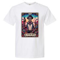 Tattoo Artist Tarot Card Skeleton Drawing Tattooist Tarot Garment-Dyed Heavyweight T-Shirt