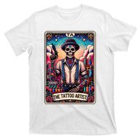 Tattoo Artist Tarot Card Skeleton Drawing Tattooist Tarot T-Shirt