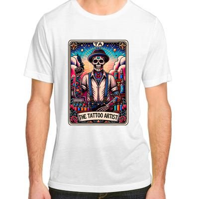 Tattoo Artist Tarot Card Skeleton Drawing Tattooist Tarot Adult ChromaSoft Performance T-Shirt