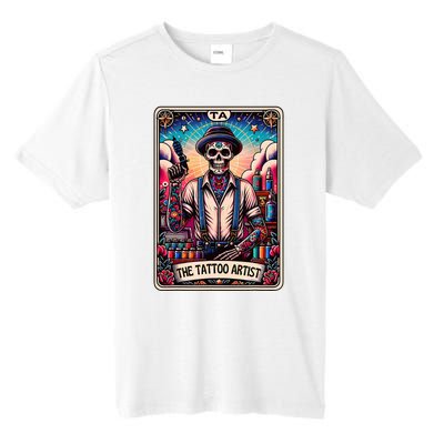 Tattoo Artist Tarot Card Skeleton Drawing Tattooist Tarot Tall Fusion ChromaSoft Performance T-Shirt