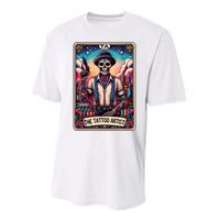 Tattoo Artist Tarot Card Skeleton Drawing Tattooist Tarot Performance Sprint T-Shirt