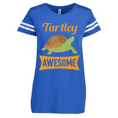 Turtley Awesome Turtle Enza Ladies Jersey Football T-Shirt