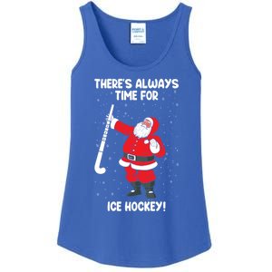 ThereS Always Time For Ice Hockey Santa Ice Hockey Lover Gift Ladies Essential Tank