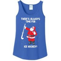 ThereS Always Time For Ice Hockey Santa Ice Hockey Lover Gift Ladies Essential Tank