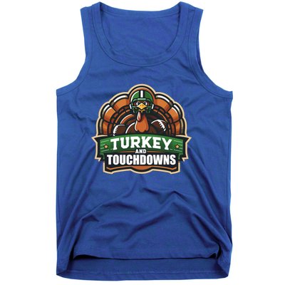 Turkey And Touchdowns Gift Tank Top