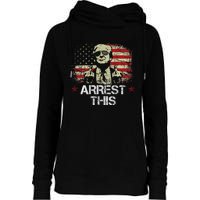 Trump Arrest This Funny Pro Trump 2024 Womens Funnel Neck Pullover Hood