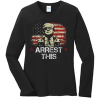 Trump Arrest This Funny Pro Trump 2024 Ladies Long Sleeve Shirt