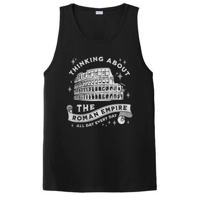 Thinking About The Ro Empire Funny Rome Meme Dad Joke Cool Gift PosiCharge Competitor Tank