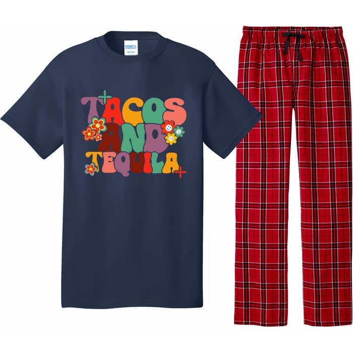 Tacos And Tequila Cinco De Mayo Groovy Mexican Drinking Pajama Set