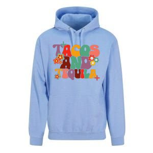 Tacos And Tequila Cinco De Mayo Groovy Mexican Drinking Unisex Surf Hoodie