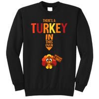 ThereS A Turkey In This Oven Pregnancy Thanksgiving Sweatshirt