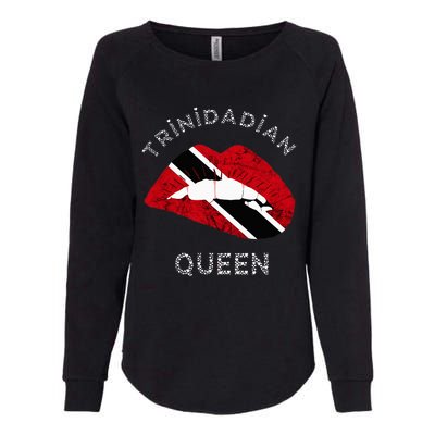 Trinidad And Tobago Trinidadian Queen Tobagonian Roots Womens California Wash Sweatshirt