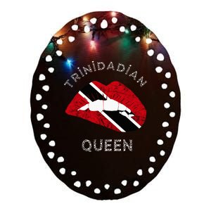 Trinidad And Tobago Trinidadian Queen Tobagonian Roots Ceramic Oval Ornament