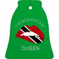 Trinidad And Tobago Trinidadian Queen Tobagonian Roots Ceramic Bell Ornament