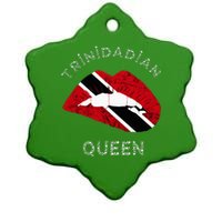 Trinidad And Tobago Trinidadian Queen Tobagonian Roots Ceramic Star Ornament