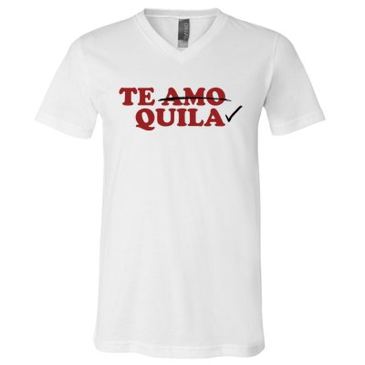 Te Amo Te Quila Funny V-Neck T-Shirt