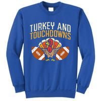 Turkey And Touchdowns American Football Thanksgiving Season Sweatshirt