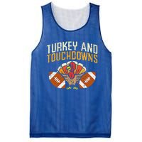 Turkey And Touchdowns American Football Thanksgiving Season Mesh Reversible Basketball Jersey Tank