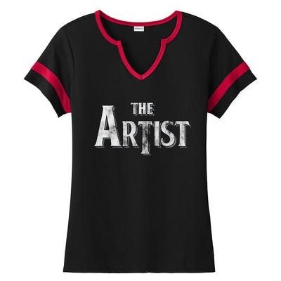 The Artist Ladies Halftime Notch Neck Tee