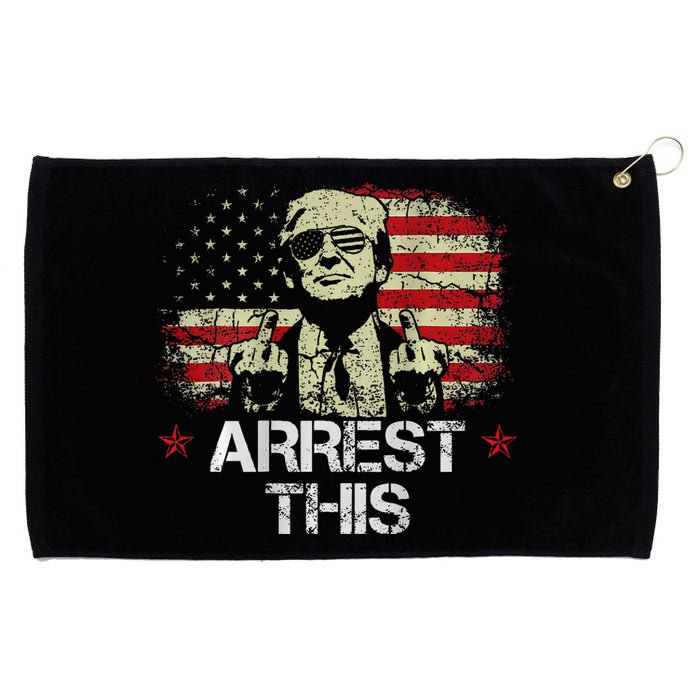 Trump Arrest This Funny Pro Trump 2024 Grommeted Golf Towel