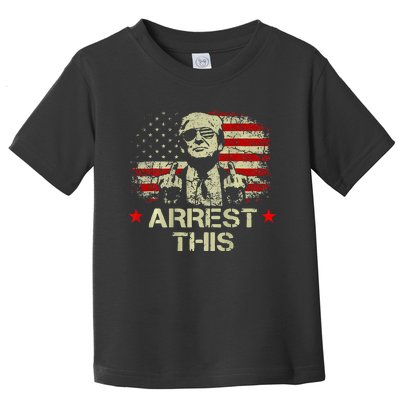 Trump Arrest This Funny Trump 2024 Front On The Back Toddler T-Shirt