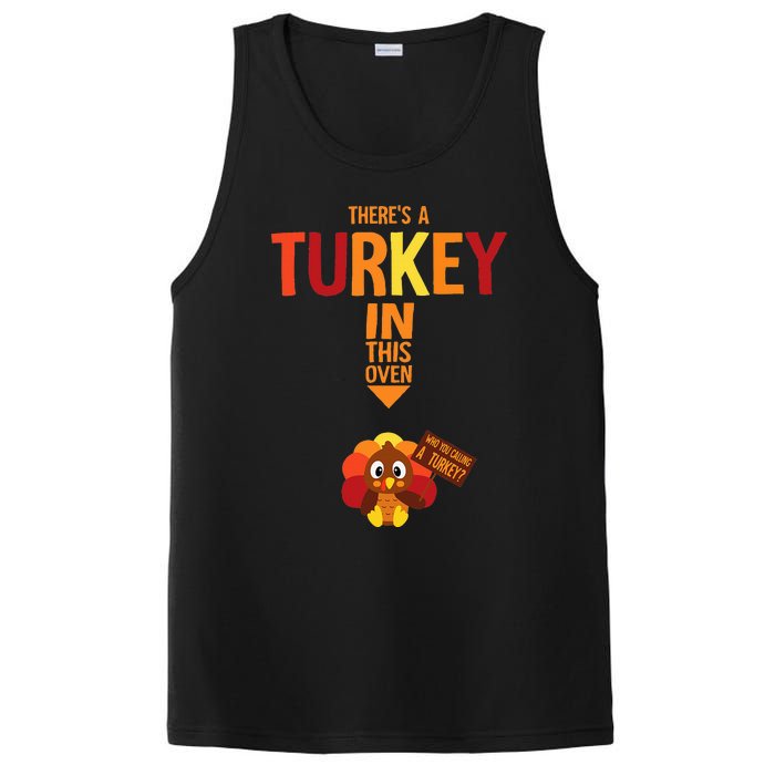 ThereS A Turkey In This Oven Pregnancy Thanksgiving PosiCharge Competitor Tank